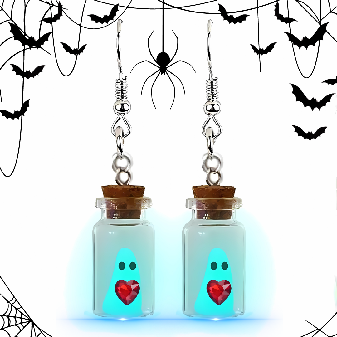 Frightfully Fabulous! Glowing Ghost Earrings for a Killer Halloween Look! 🎃