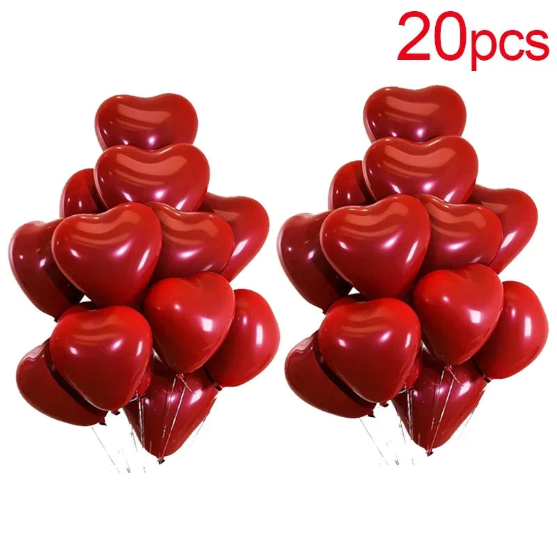 Red Heart Balloons