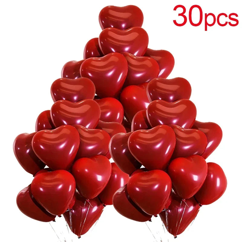 Red Heart Balloons